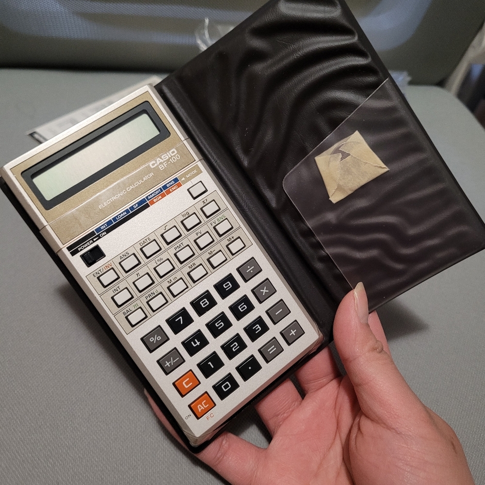 Casio BF-100 Business Finance Calculator Vintage, Calculator